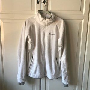 Columbia White Fleece Jacket